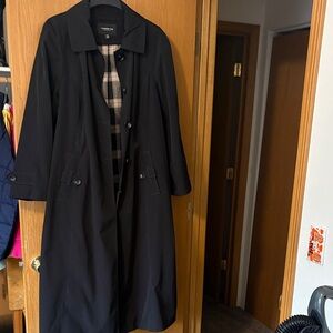 London Fog Black Trench Coat